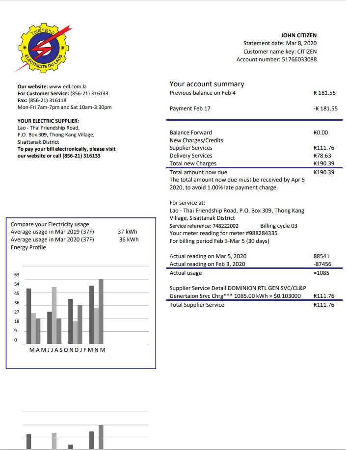  Minol USA business utility bill 